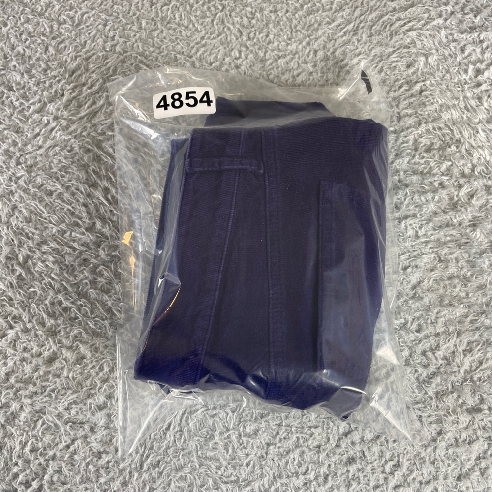 Talbots Simply Flattering Purple Corduroy Pants High Waist Straight Leg 6P - Picture 11 of 11